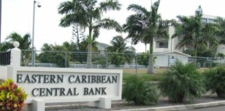 Eastern Caribbean Central Bank headquarters building.