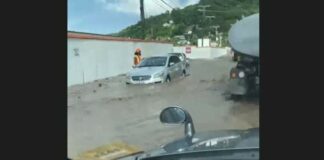 Saint Lucia flooding.