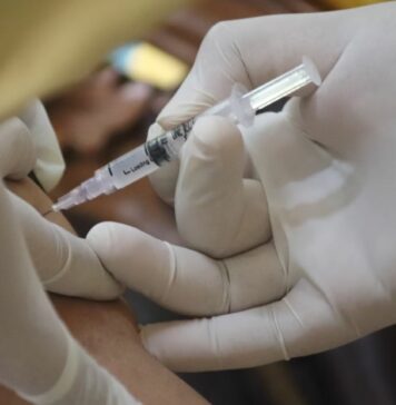 Vaccine injection.