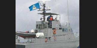 Marine Police vessel at sea