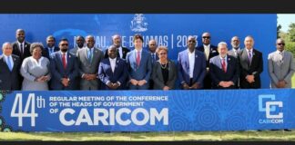 CARICOM leaders pose for photo with Canada's Prime Minister Justin Trudeau.