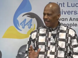 Professor Sir Hilary Beckles delivering Saint Lucia independence lecture.