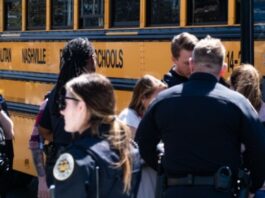 Nashville school shooting scene