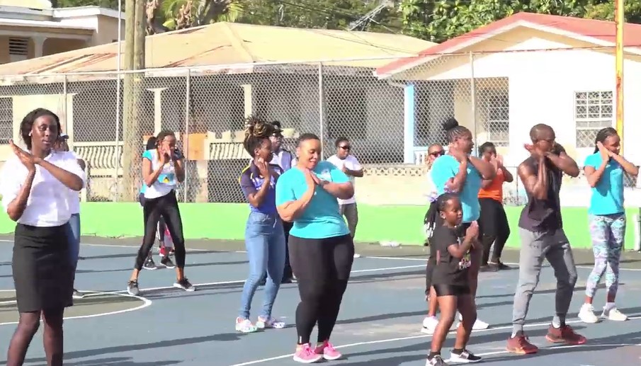 Saint Lucia Moves - people engaging in physical exercise