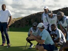Caddies in training at Cabot Saint Lucia.