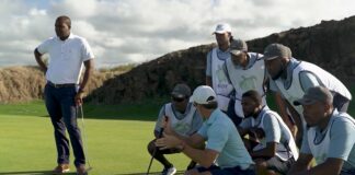 Caddies in training at Cabot Saint Lucia.