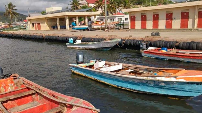 Fishing vessels in port