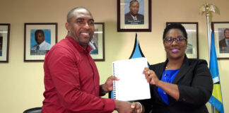 Choiseul water project signing.