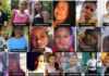 Photo collage of 19 Guyana fire victims