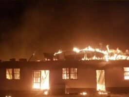 Mahdia school dormitory fire in Guyana.