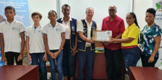 Martinique donation of eye glasses to Saint Lucia.