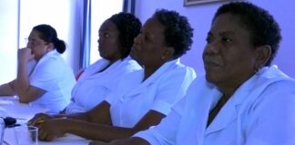 Saint Lucia nurses attend immunisation training.
