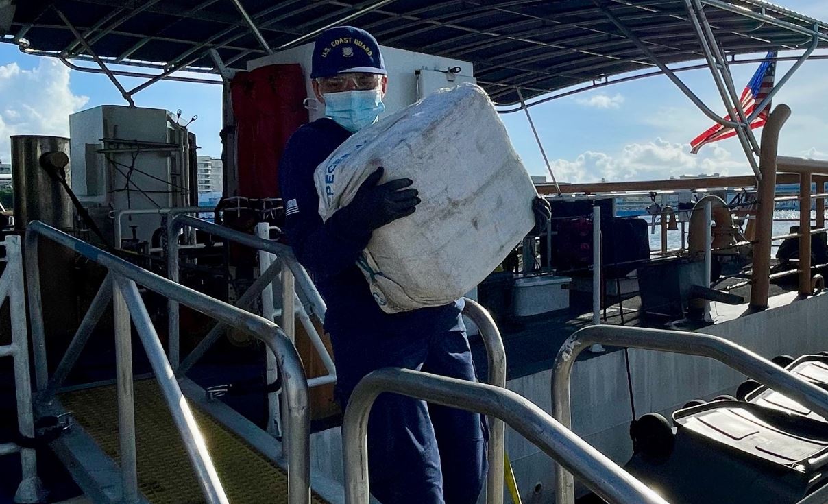 U.S. Coast Guard Offloads Over $23 Million In Cocaine Seized In The ...