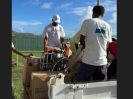 Wheelchair donation to Saint Lucia from the United States.