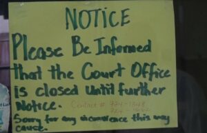 Notice of Court Office closure.