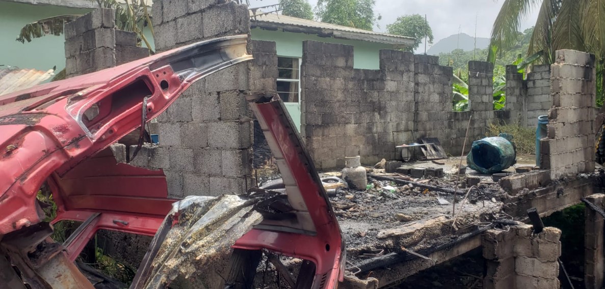 Bexon Residence Goes Up In Flames St. Lucia Times
