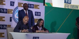 The CARICOM Development Fund (CDF) and the African Export-Import Bank (Afreximbank) sign a Memorandum of Understanding.