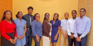 Caribbean youth ambassadors.
