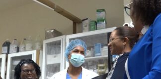 Health Ministry officials visit St. Jude Hospital.