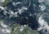 Satellite image of Hurricane Lee