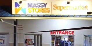 Massy Stores supermarket at La Fargue, Choiseul after break-in.