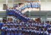 St. Joseph's Convent students pose for photo.