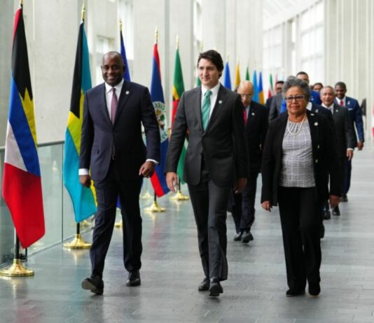 Leaders attend Canada-CARICOM summit.