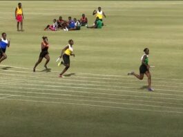 Runners participate in inter-school sports.