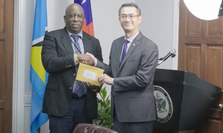 Taiwan Ambassador donates over three million dollars for Saint Lucia development projects.