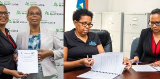 Two signings of agreements to export Saint Lucia agriculture products.
