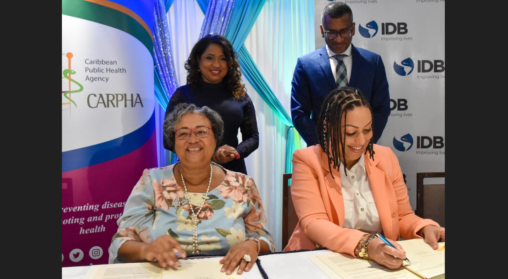CARPHA-IDB Sign Pandemic Fund Agreement.