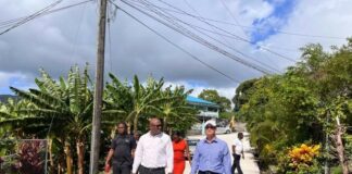 Education Minister and Taiwanese Ambassador on tour of Dennery North projects.