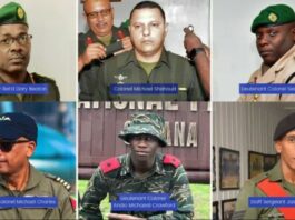 Missing Guyana Defence Force soldiers.