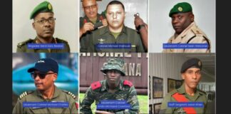 Missing Guyana Defence Force soldiers.