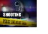 Graphic art with the word 'Shooting' in white letters below a handgun muzzle.