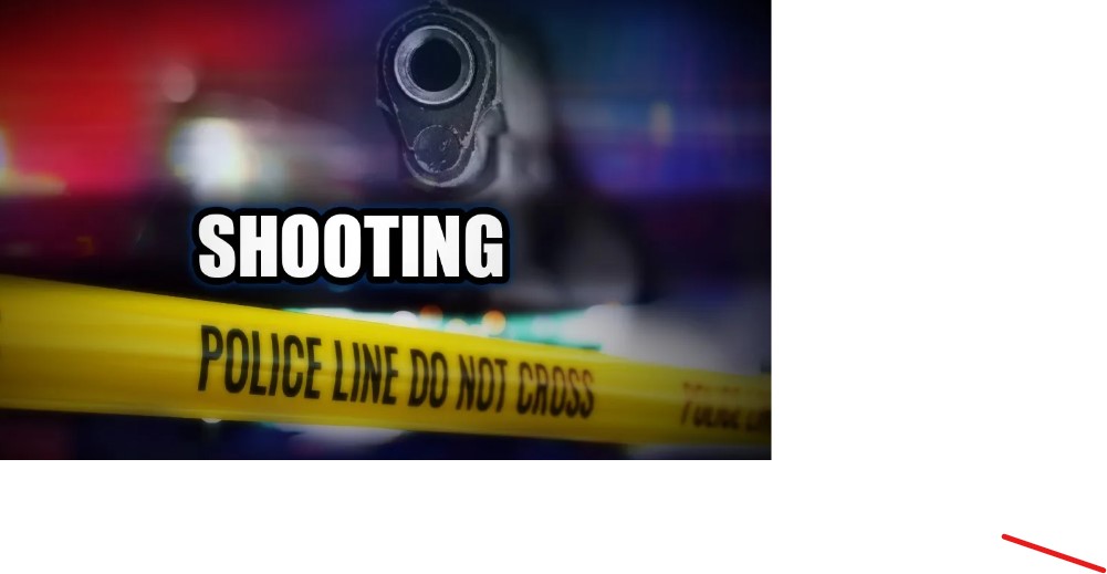 Graphic art with the word 'Shooting' in white letters below a handgun muzzle.