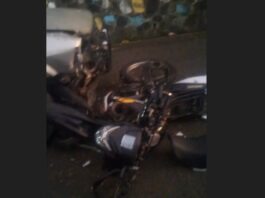 Motorcycle accident at Paix Bouche - Babonneau