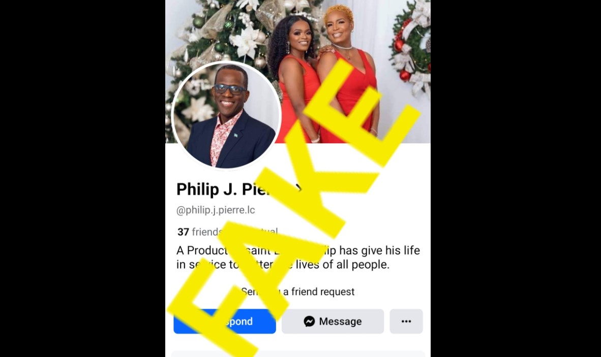 Philip J. Pierre fake social media profile page.