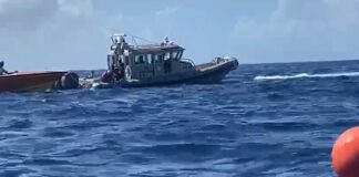 Saint Vincent and the Grenadines Coast Guard vessel searches for survivors after small plane crashes into the sea off Bequia.