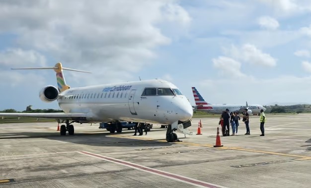InterCaribbean flight from Barbados to Jamaica.