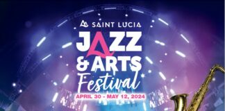 Saint Lucia Jazz 2024 advertising flyer.