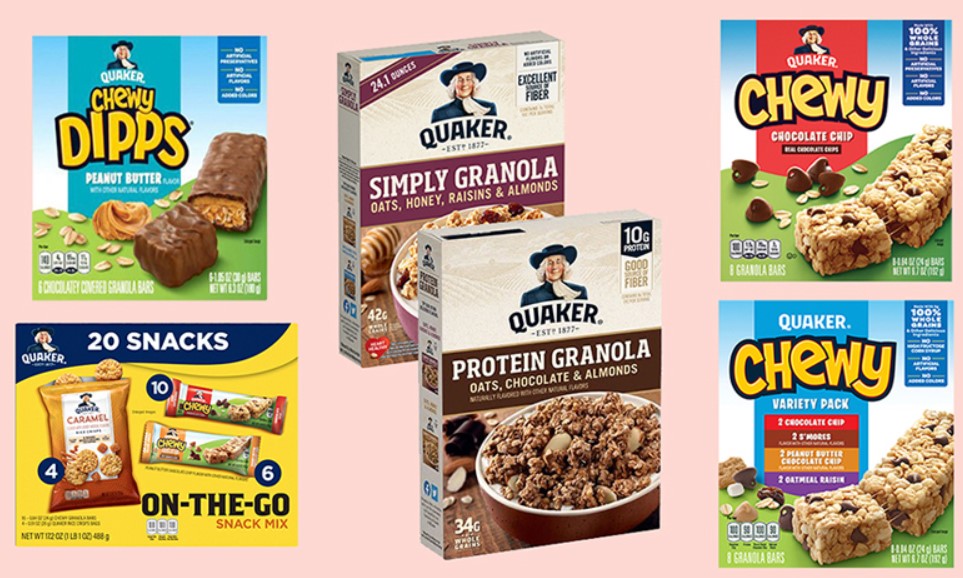 Recalled quaker oats products.