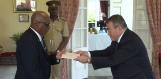 An Ambassador presents credentials to the Governor General