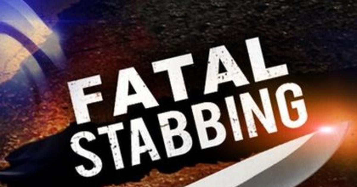Fatal stabbing graphic art with image of a knife.