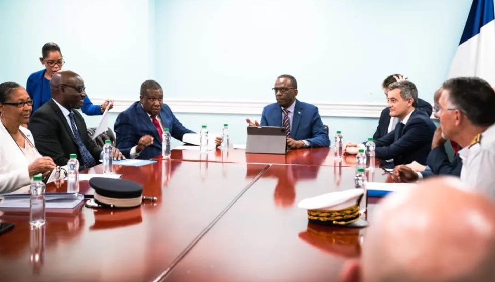 Saint Lucia and French officials meet to discuss security cooperation.