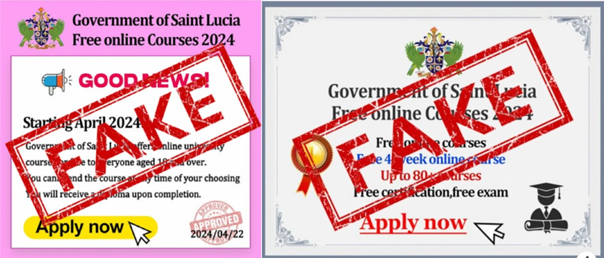Saint Lucia Government Exposes Fake Online Promotions