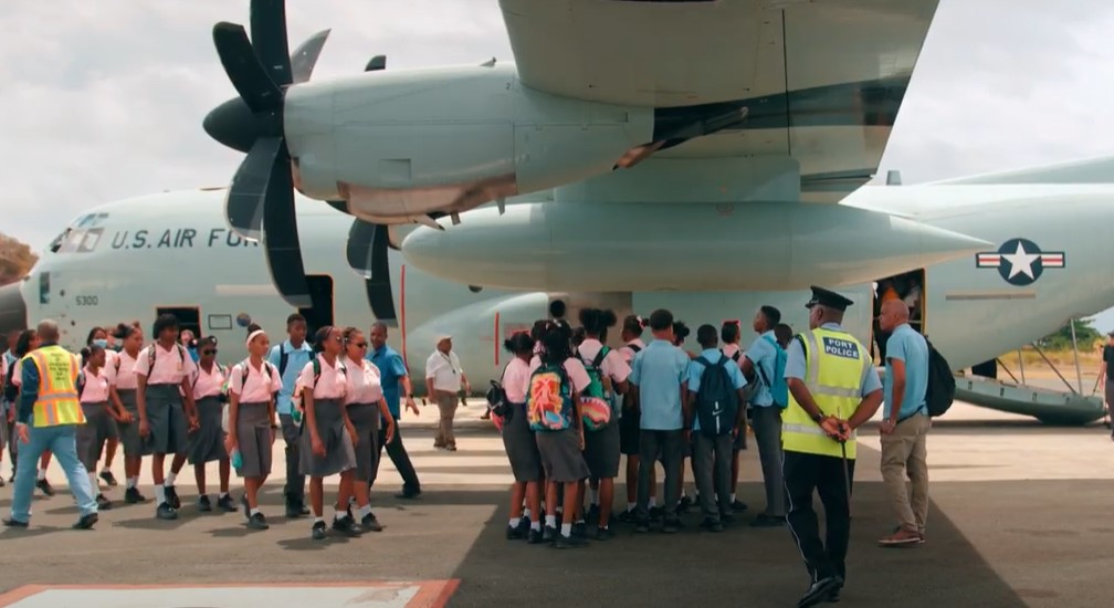 WATCH: ‘Hurricane Hunter’ Aircraft, Crew Visit Saint Lucia