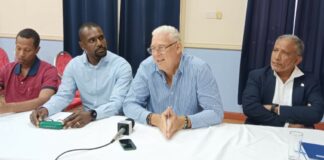 Regional opposition leaders at Saint Lucia meeting.