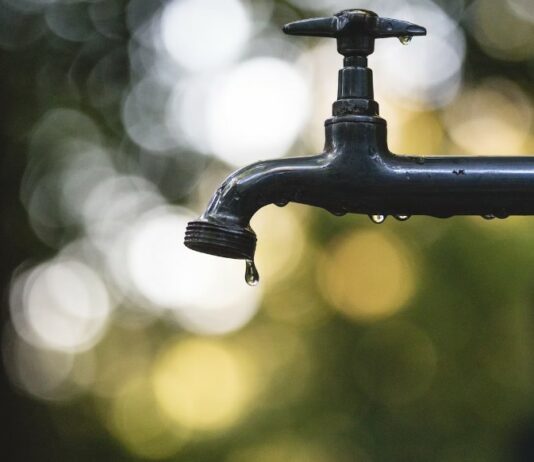 Stand pipe dripping water.