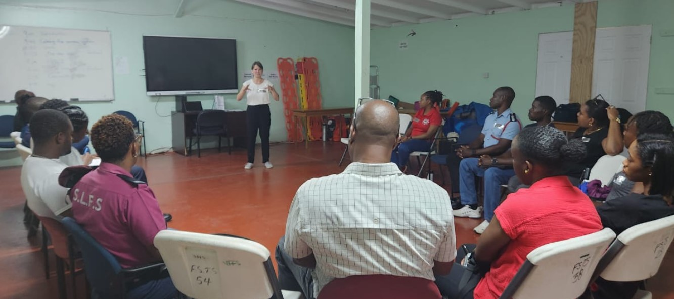 Fire service gender equity training in session.